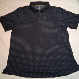 Under Armour Men's XL Fitted Golf Polo Blue Micro Dot Performance Shirt EUC